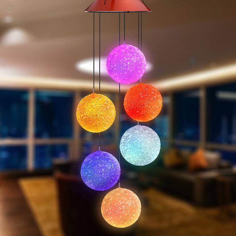 LED Color Changing Wind Chime Outdoor Solar Powered Butterfly Wind Chimes Home Garden Light Solar Butterfly Wind Chime Hanging Decoration Lamp Outdoor For Garden Patio Home Decoration