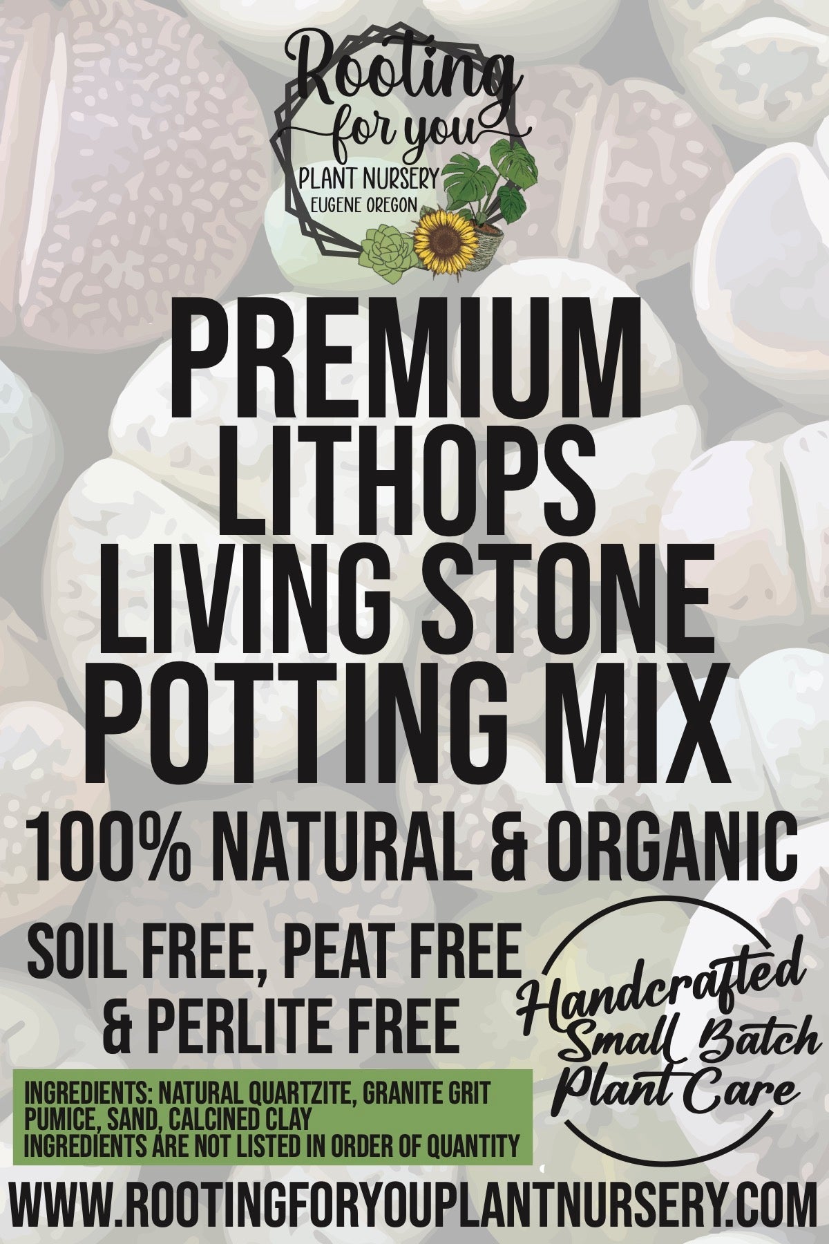 Lithops Living Stone Premium Potting Mix