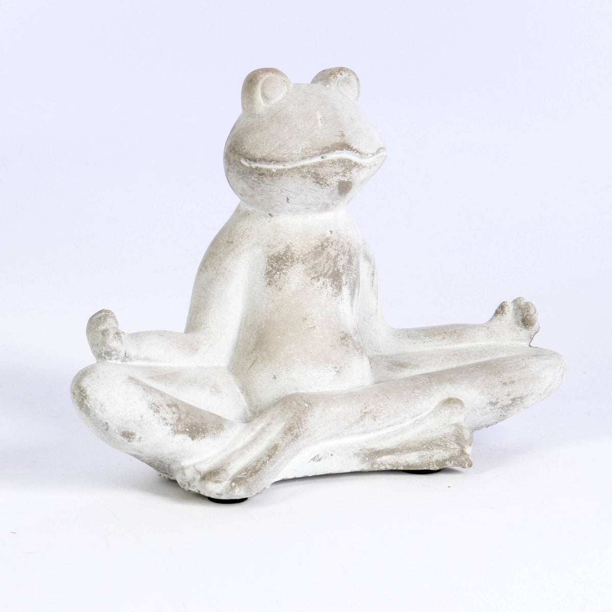 Meditating Garden Cement Frog