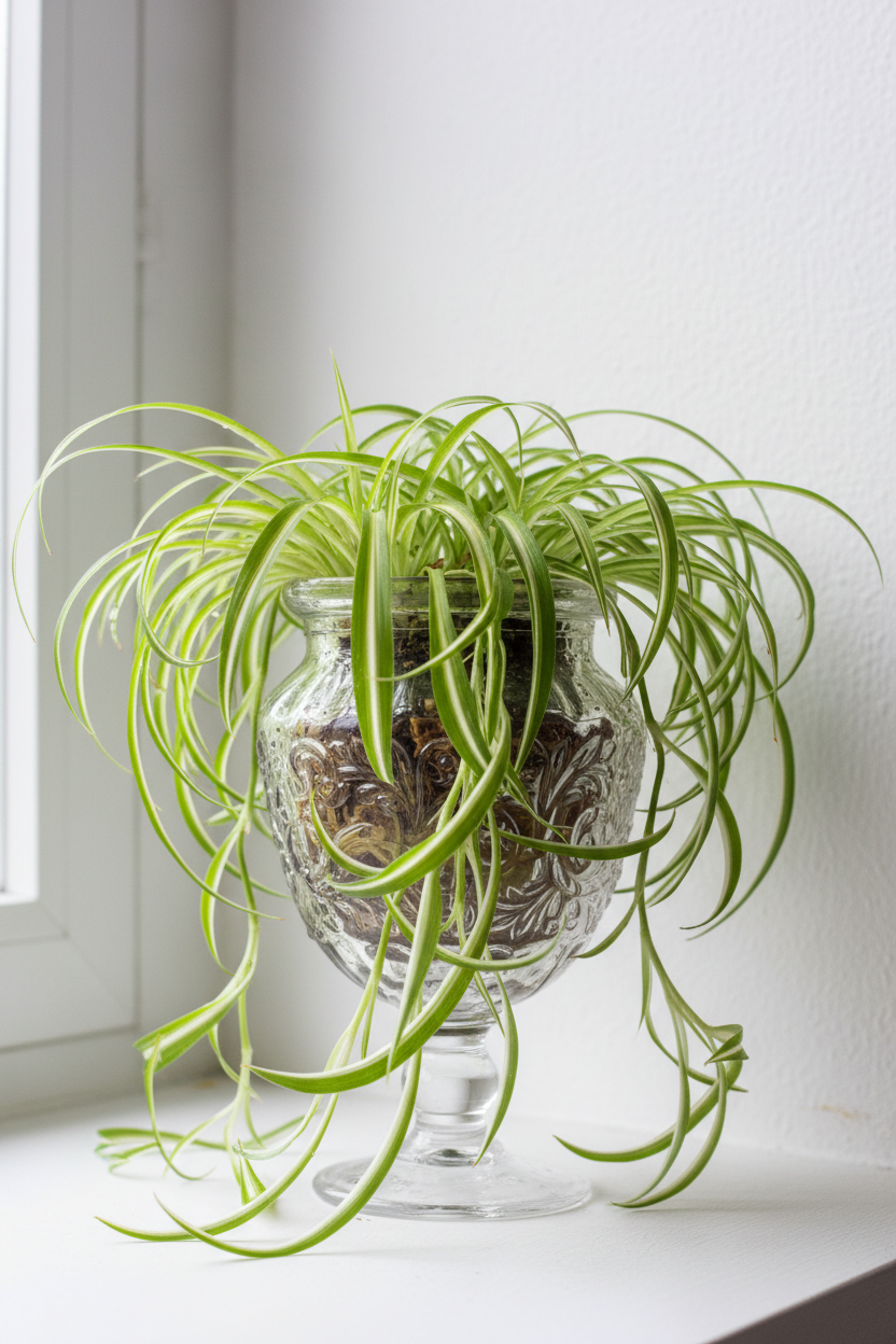 Spider Plant Hawaiian - 6" Pot - NURSERY POT ONLY