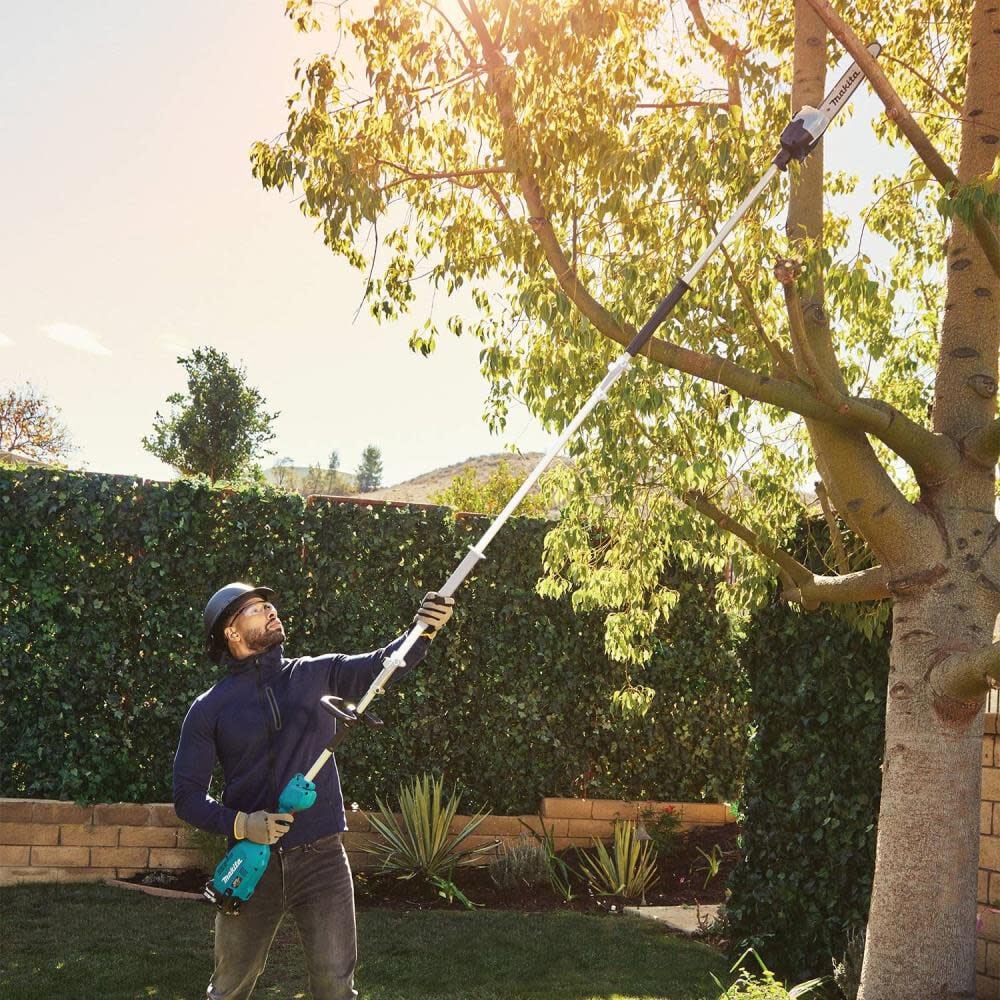 Makita XUX02SM1X4 18V LXT® Lithium-Ion Brushless Cordless Couple Shaft Power Head Kit w/ 13" String Trimmer & 10" Pole Saw Attachments, with one battery (4.0Ah)