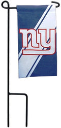 New York Giants Premium Set of 24 Mini Yard Flag, 24 Pack  with Metal Stands Garden Outdoor Party Banner