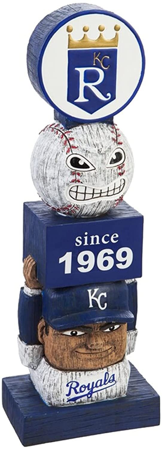Kansas City Royals Tiki Totem Pole Vintage Design 16" Garden Statue Outdoor Home Figurine Decoration Baseball
