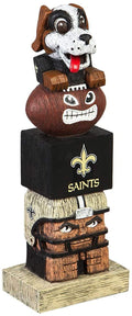 New Orleans Saints Tiki Totem Garden Statue, Hand Painted Resin, 16 Inch, Indoor Outdoor Decor, Officially Licensed