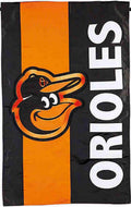 Baltimore Orioles Premium Double Sided Garden Flag Banner, Embroidered Applique, 12.5 x 18 inch, Indoor Outdoor Use, Display Stand Sold Separately