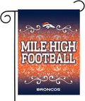 Denver Broncos Premium Garden Flag Banner, Double Sided, 13x18 Inch