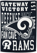 Los Angeles Rams Premium Garden Flag Banner, Double Sided, Fan Rules Style, 13x18 Inch