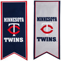 Minnesota Twins Premium Pennant Garden Flag Banner, Double Sided, Embroidered, 13x28 Inch