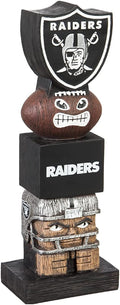 Las Vegas Raiders 16 Inch Tiki Totem Garden Statue Resin Outdoor Decoration