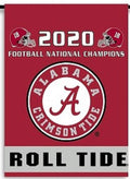 University of Alabama Crimson Tide 2020 Champions Premium Garden Flag Banner, Double Sided, 13x18 Inch, Display Stand Sold Seperately