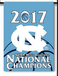 University of North Carolina Tar Heels 2017 Champions Premium Garden Flag Banner, Double Sided, 13x18 Inch, Display Stand Sold Seperately