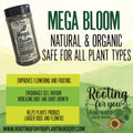 Mega Bloom - 16oz by Volume Shaker - Vegan - Organic - Oregon Licensed Nursery - Can be used with all soil types