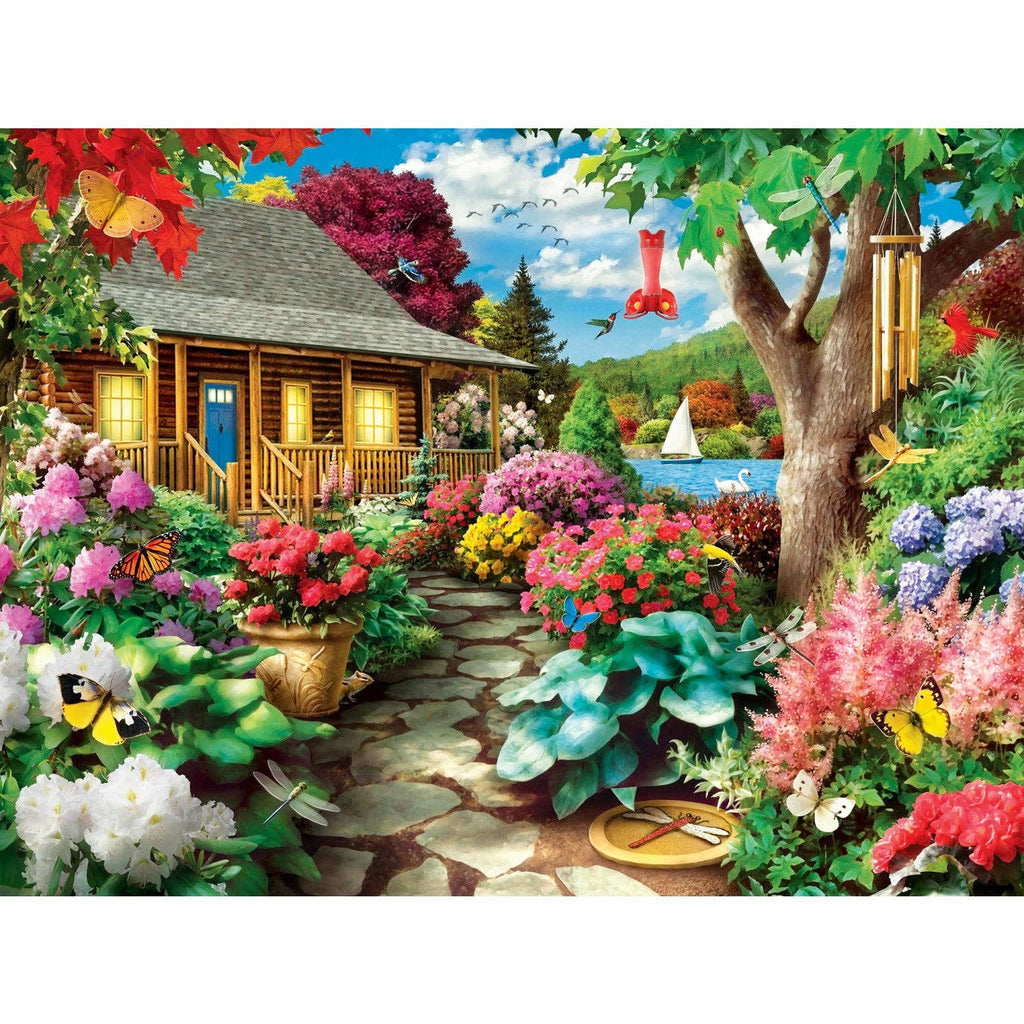 Memory Lane - Hummingbird in Bloom 300 Piece EZ Grip Jigsaw Puzzle | Masterpieces
