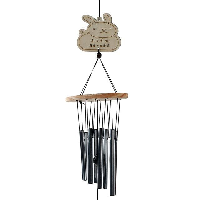 Metal Wind-chimes Outdoor Antique Resonant 8 Tubes Wind Chime Bells Hanging Decoration Living Bed Home Decor Gift Car Outdoor Bell Hanging Decor Wind-chime For Garden Patio Porch Balcony & Gift Yard