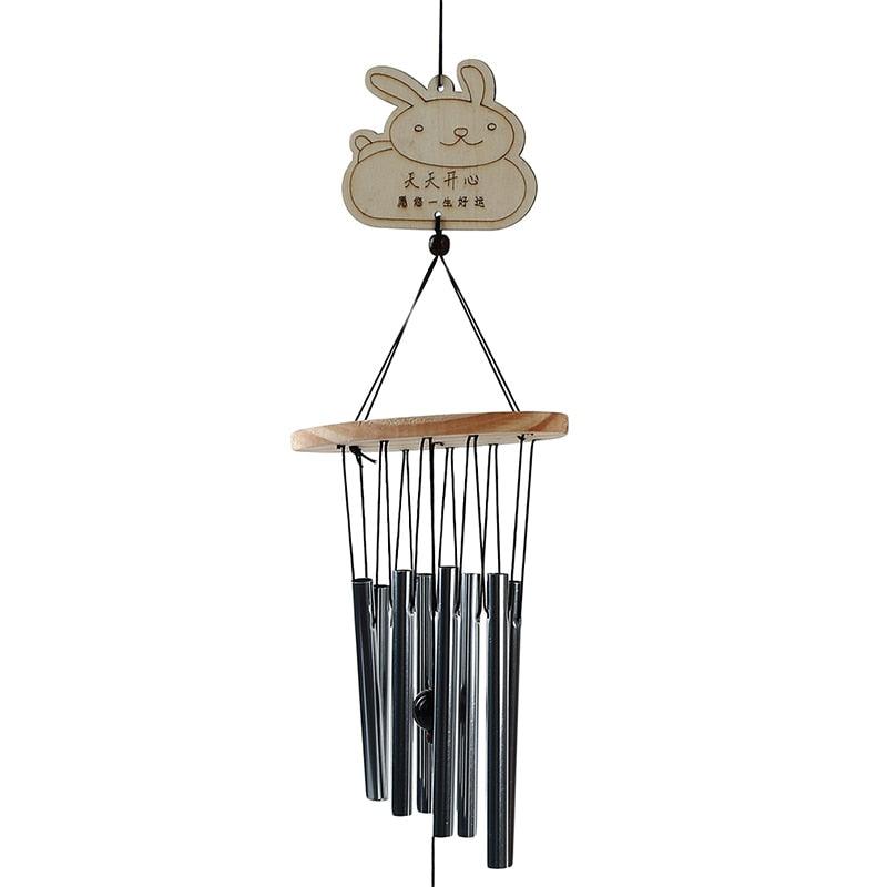 Metal Wind-chimes Outdoor Antique Resonant 8 Tubes Wind Chime Bells Hanging Decoration Living Bed Home Decor Gift Car Outdoor Bell Hanging Decor Wind-chime For Garden Patio Porch Balcony & Gift Yard
