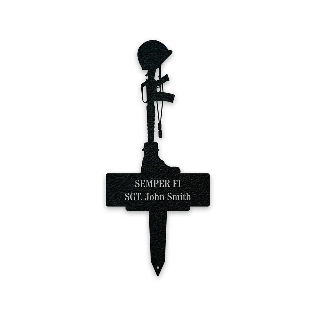 Military Memorial Stake - Personalized