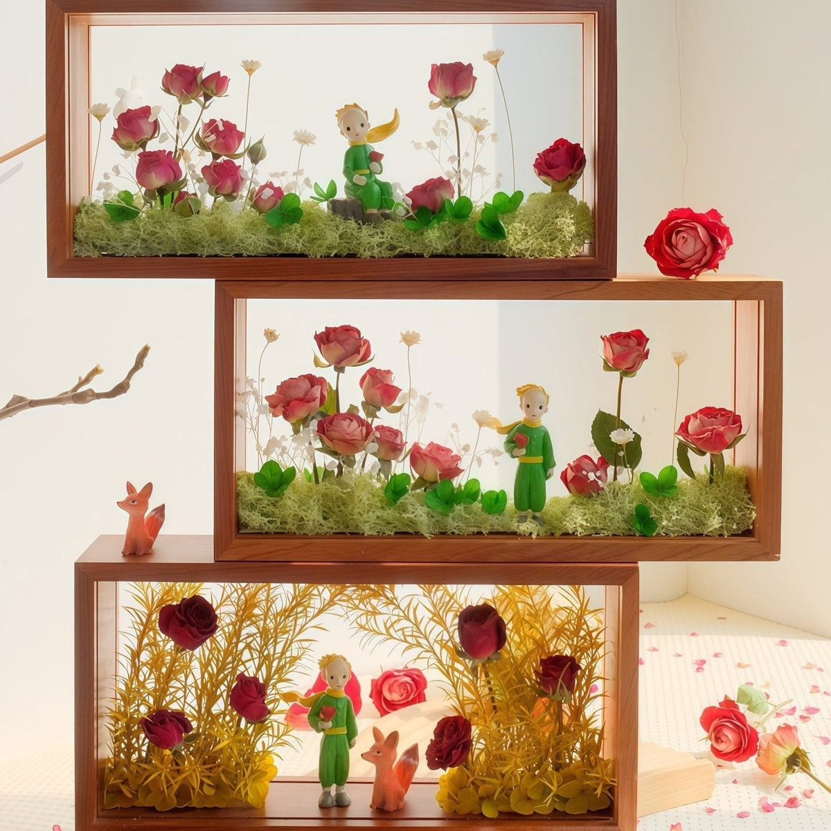 "My Unique Rose" Preserved Flower Shadow Box