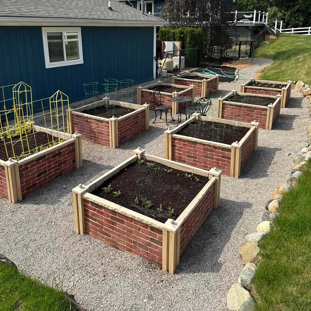 Prefabricated Concrete (GFRC) Garden Bed - Nancy's Garden
