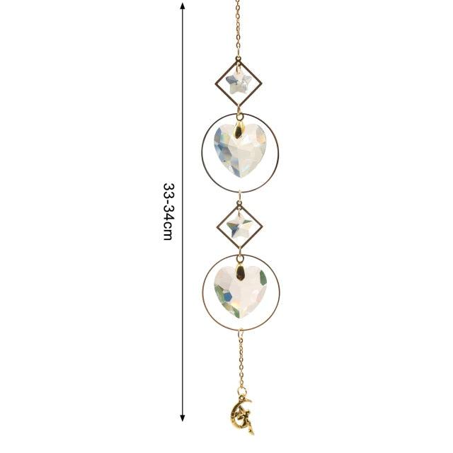 New Crystal Guardian Angel Wing Sun Catcher Angel Crystal Prism Pendant Sun Catcher Windows Outdoor Garden Hanging Decor Gifts Rainbow Collection With Crystal Wind Chimes For Home Garden Hanging Decoration