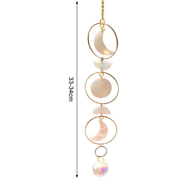 New Crystal Guardian Angel Wing  Sun-catcher Car Charm For Rear View Mirror Clear Window Rainbow Maker Collection With Crystal Wind Chimes For Home Garden Hanging Decoration Photography Prop