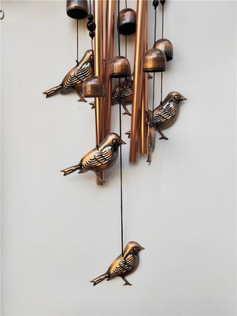 New Design Outdoor butterfly Wind Chimes Yard Garden Tubes Bells Wind Chimes For Outside Butterfly Wind Chimes Outdoor Indoor Decor Deep Tone Memorial Wind Chimes with Hook Smooth Melodic Tones Copper Antique Wind Chime Wall Hanging Home Decoration