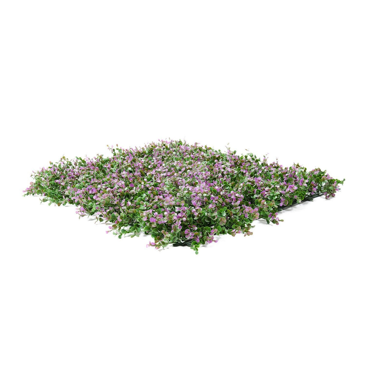 Purple Lavender Boxwood Artificial Vertical Garden Green Wall Panel 40×40in 11 SQ FT – UV Resistant – Commercial Grade