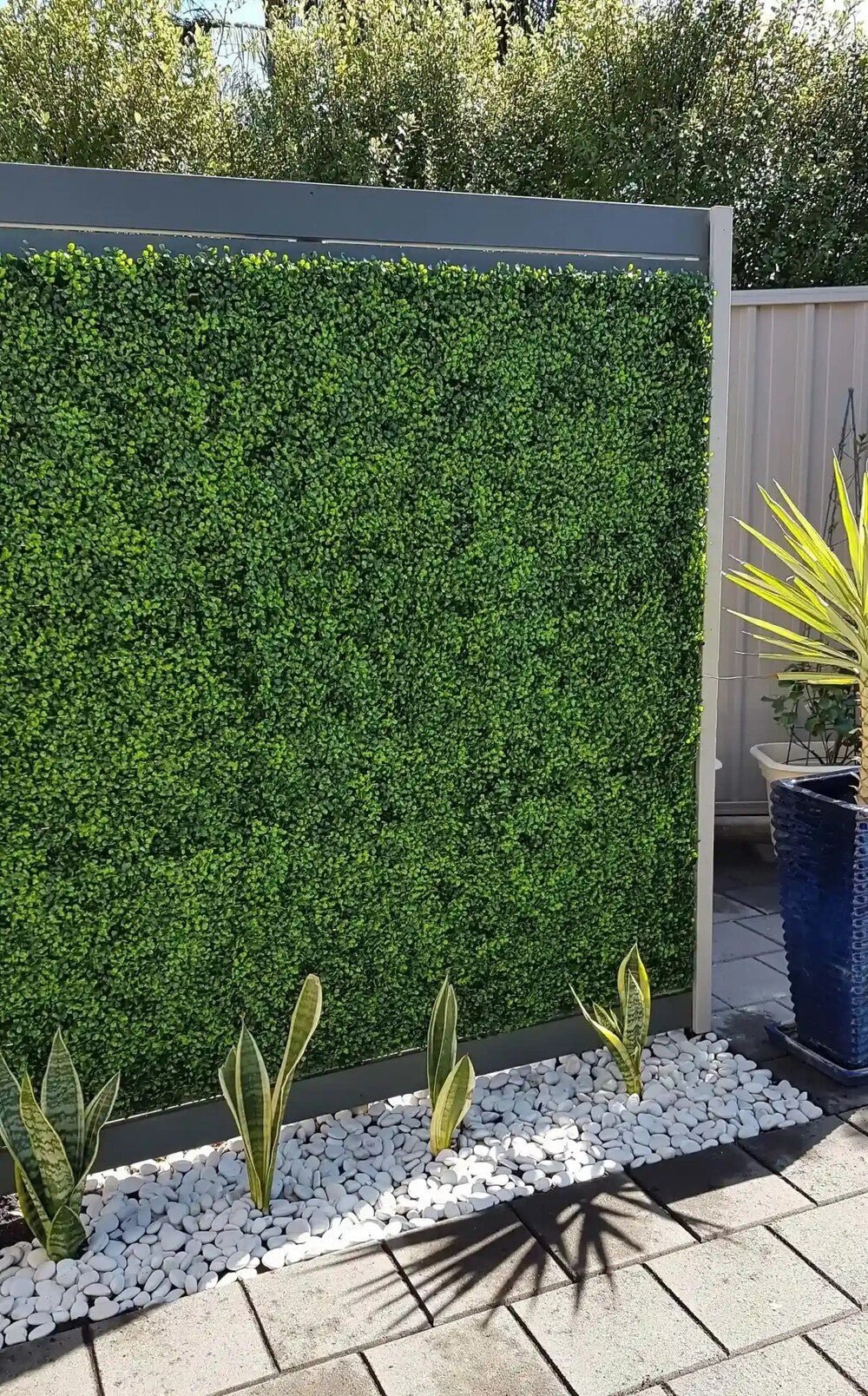 Sample Panel – Mixed Boxwood Green Wall (Small Sample)