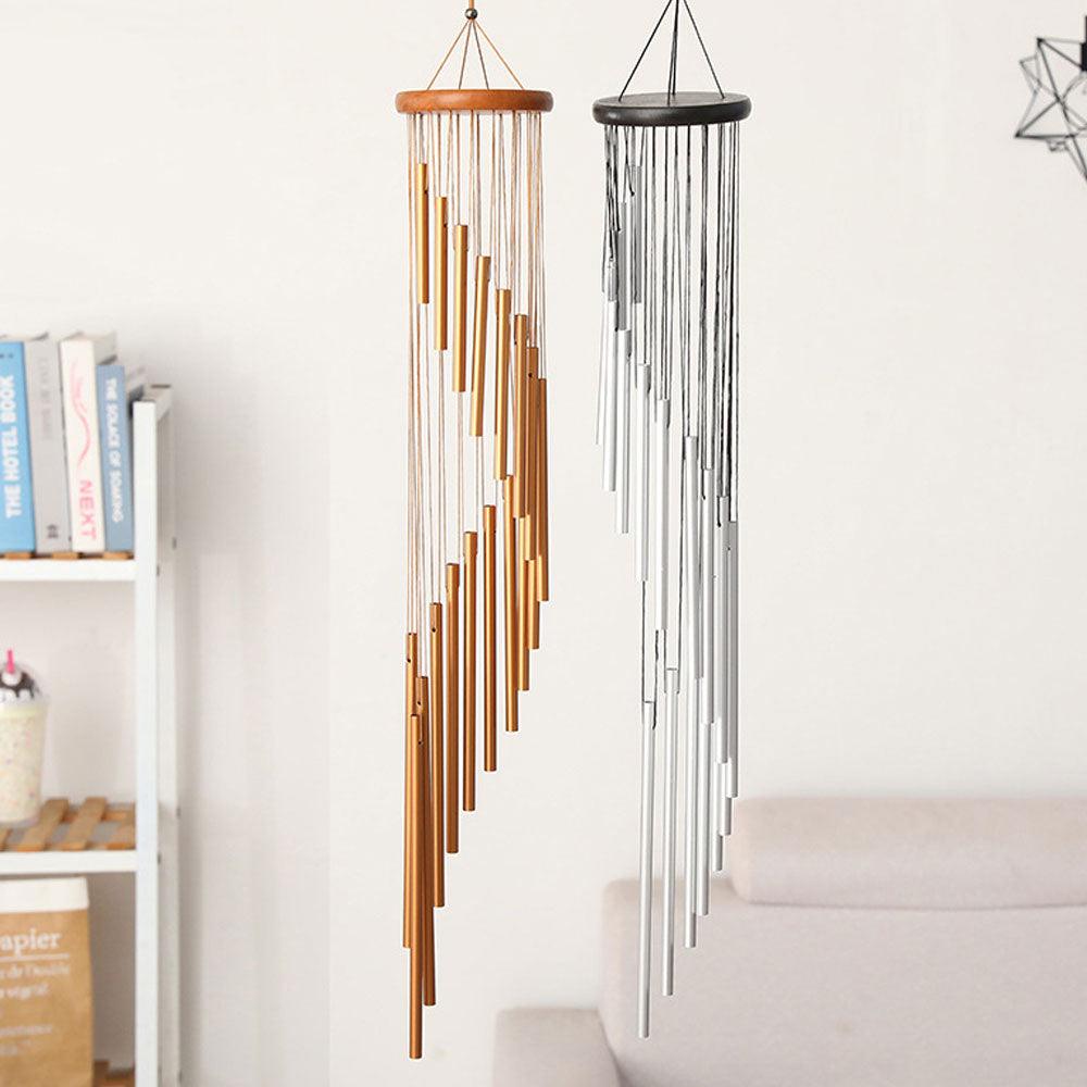 Nordic Wind Chimes Metal Wind Bells Classic Handmade Ornament 18 Tubes Outdoor Wall Hanging Home Decor 90x120cm Handmade Ornament Garden Patio Outdoor Wall Hanging Home Decor