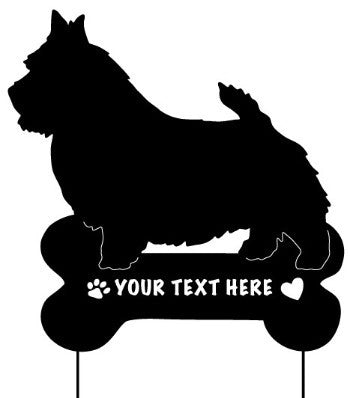Norwich Terrier Garden Stake or Wall Hanging