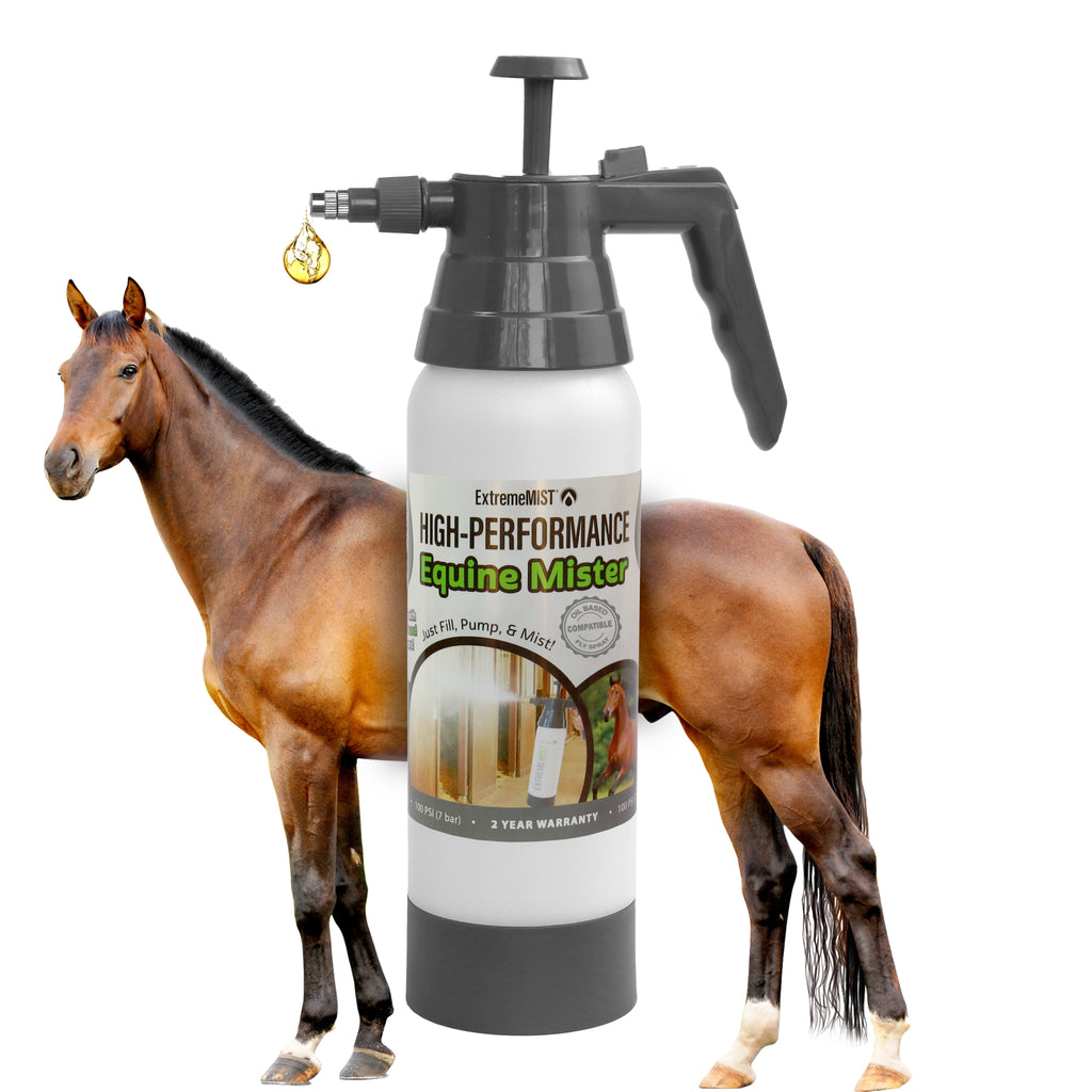 ExtremeMIST® Horse Fly Spray Bottle – Oil-Based Equine Mister with FKM (Viton-Style) Seals