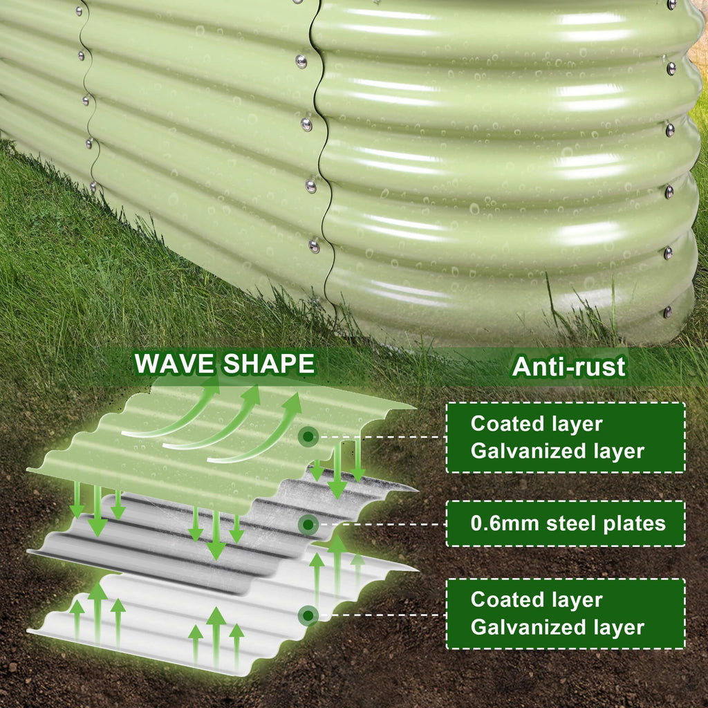 🎉 Olle 4-Style Modular Galvanized Raised Garden Beds [Build 1 of 4 Configurations]