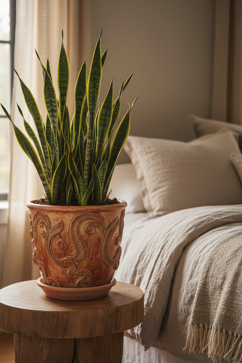 Snake Plant Laurentii - 4" Pot - NURSERY POT ONLY