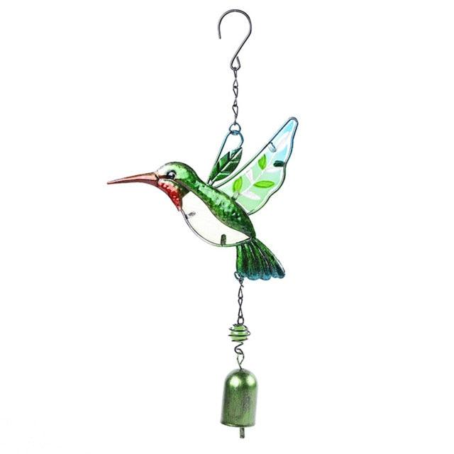 Owl Wind Chimes Pendants Metal Glass Portable Wind Bell Outdoor Chime Decoration Painted Birds Hanging Bell Ornament Room Decoration Props Balcony Decor Best Gifts Hanging Decor For Patio Deck Yard Garden