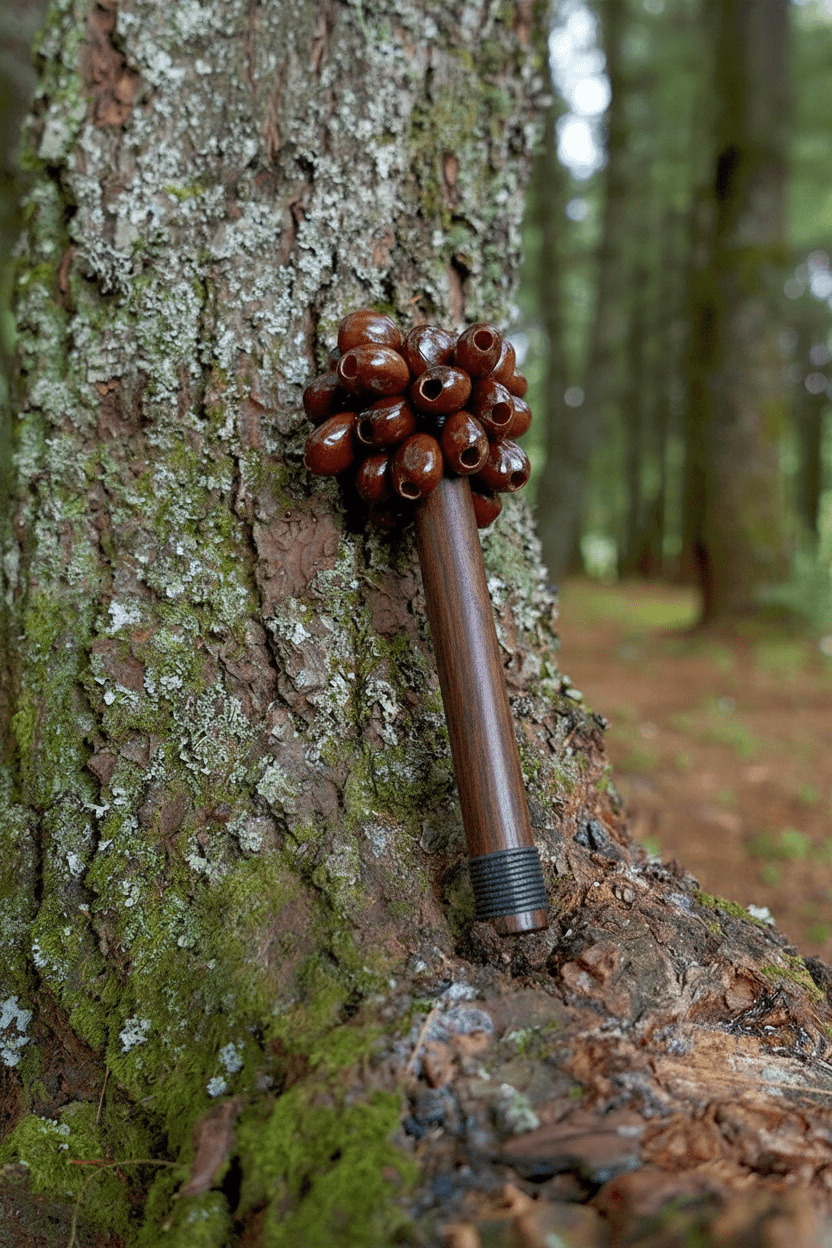 Pala Seed Pod Wooden Handle Shaker