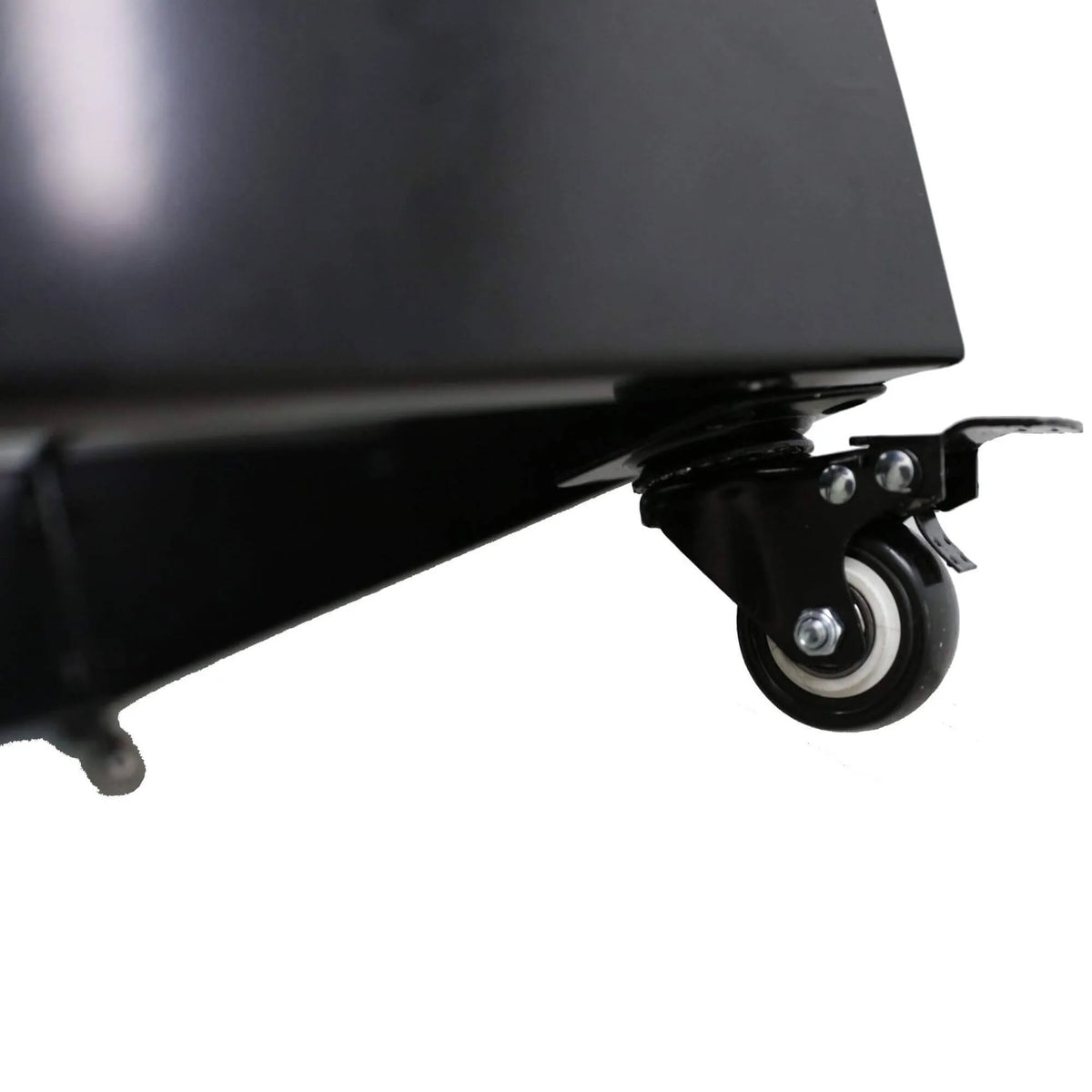 Black Metal Planter Medium with Wheels – For Artificial Boxwood Hedges