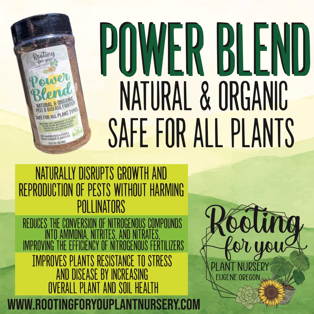 Power Blend -16oz by Volume Shaker - Organic - VEGAN - Oregon Licensed Nursery - Can be used with all soil types
