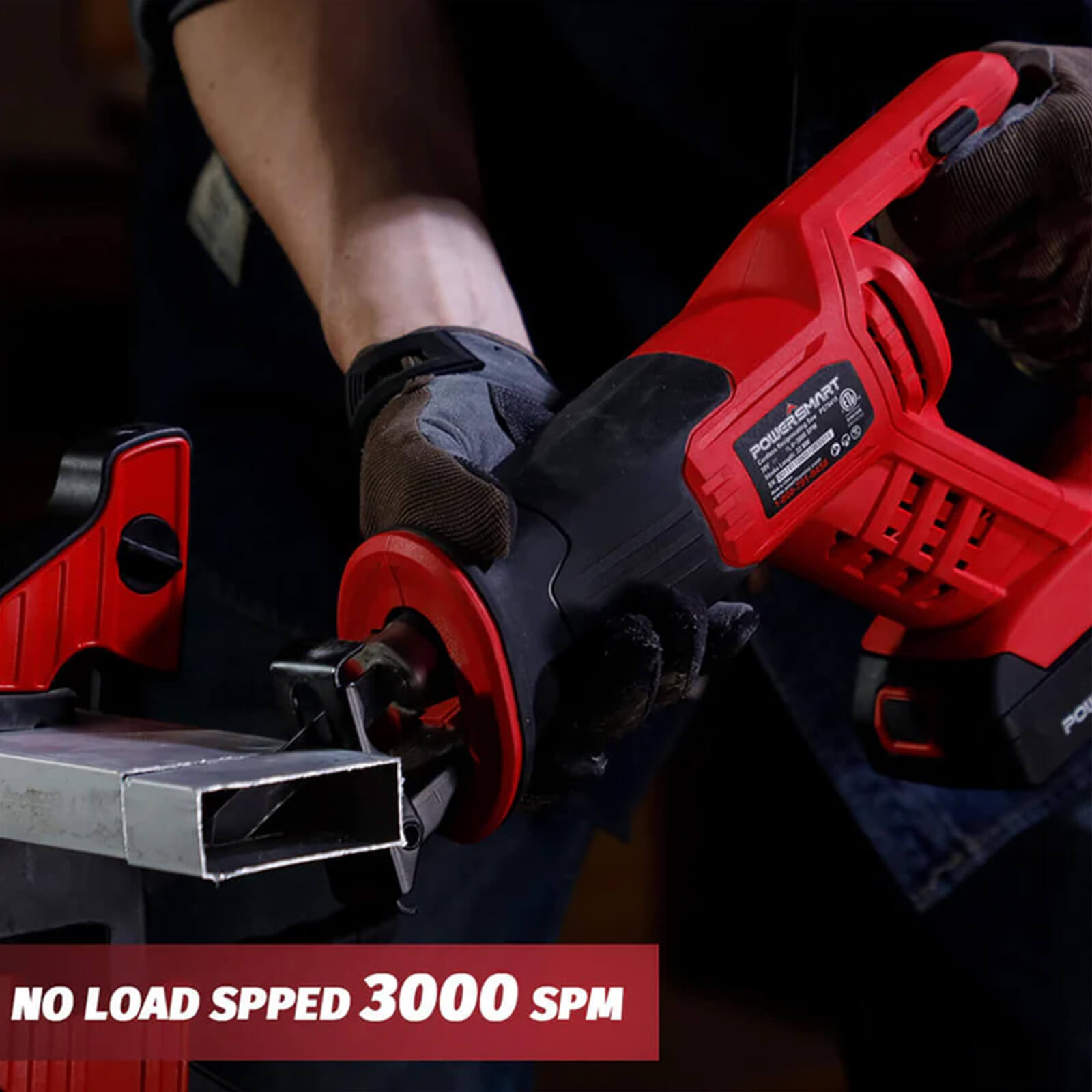 Cordless Reciprocating Saw with 20V 2.0Ah Battery and Charger for Wood, Metal PVC Cutting PS76415A