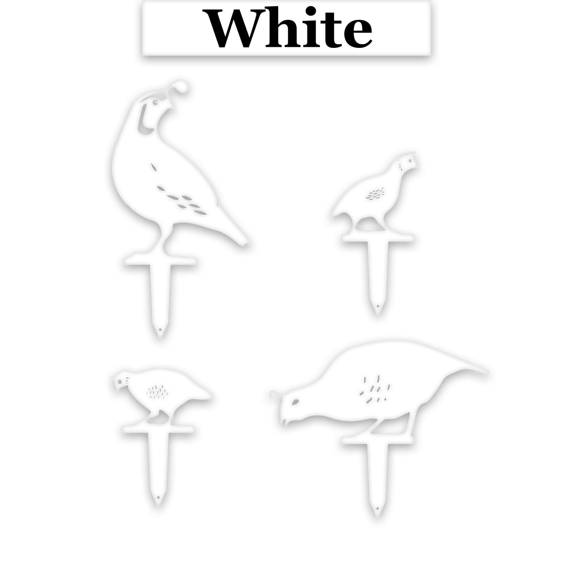Quail Family Lawn and Garden Stakes