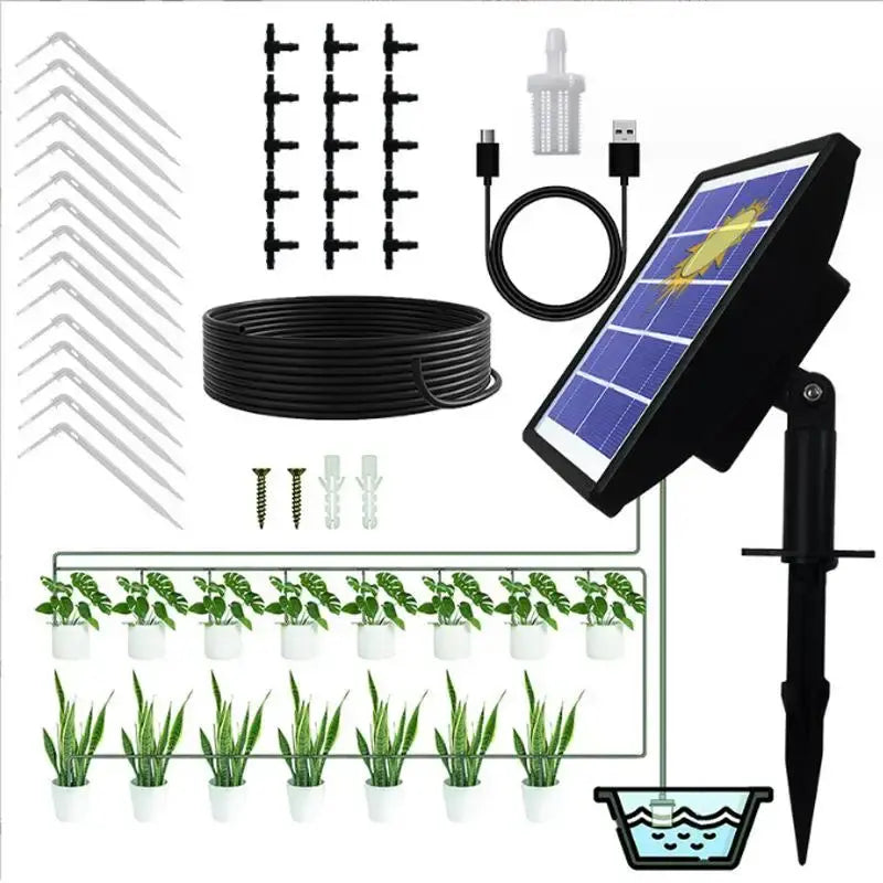 Solar-Powered Auto Irrigation Watering System