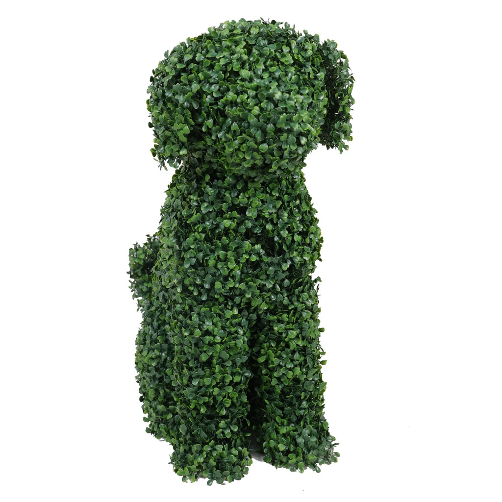 Boxwood Dog Artificial Topiary – Indoor and Outdoor