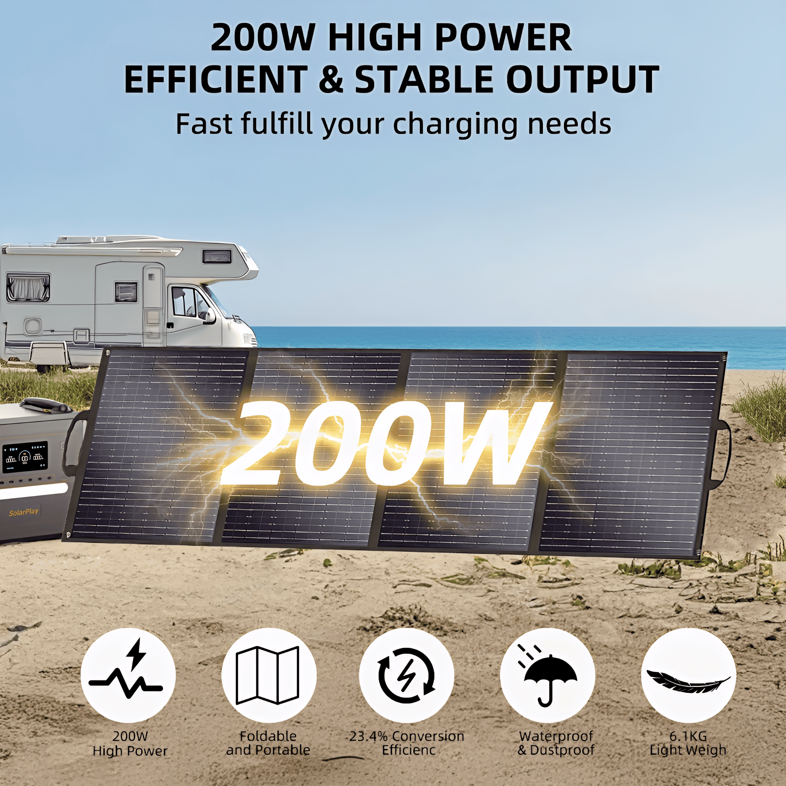 Folding Solar Panels 200w / 400w