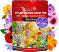 Wildflower Seeds Bulk Pack – 85,000 Seeds, 35 Varieties, Native Wildflowers for Garden, Meadow, Pollinator Attracting, Perennial & Annual Mix