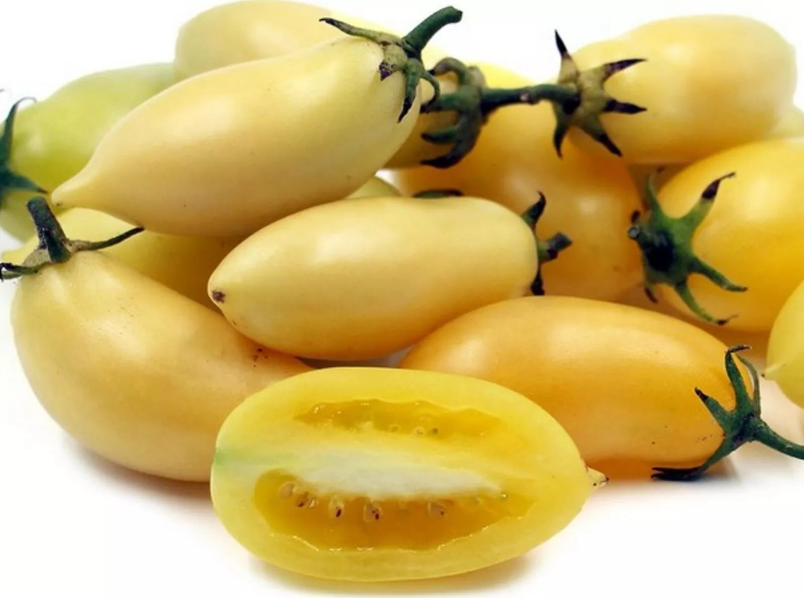 Cream Sausage Tomato Seeds - Heirloom, Organic, Non-GMO - Rare Variety - 10+ Seeds (Solanum lycopersicum)