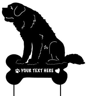 St. Bernard Garden Stake or Wall Hanging