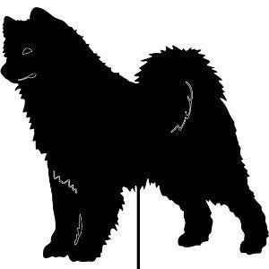 Samoyed Plant Stake