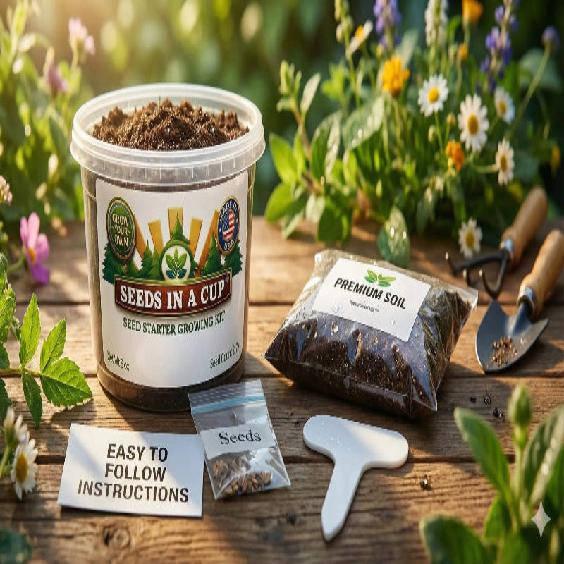 Lavender Grow Kit | Grow Fresh Lavender from Seed | Seeds In A Cup®