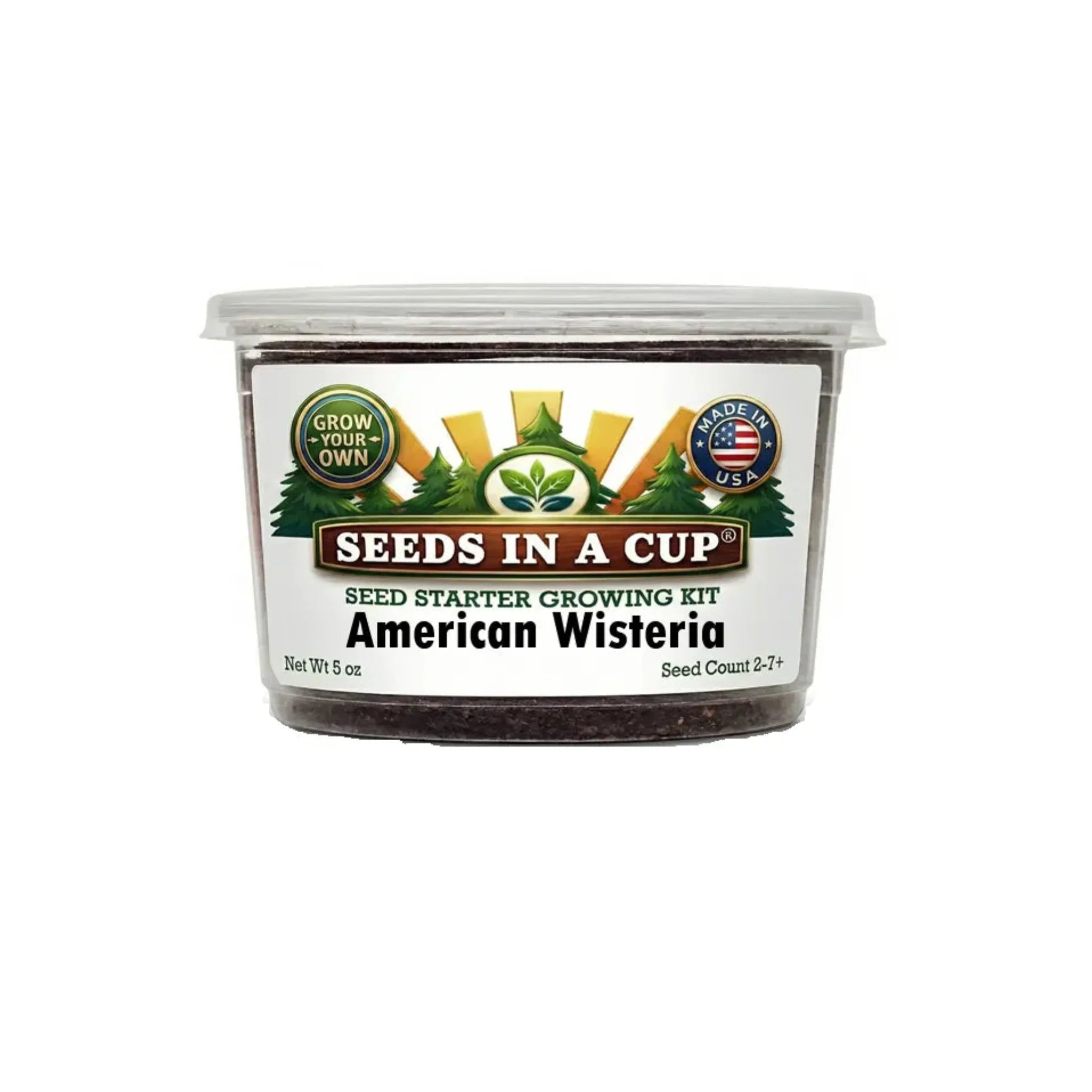 American Wisteria Grow Kit | Grow Wisteria Vine from Seed | Seeds In A Cup®