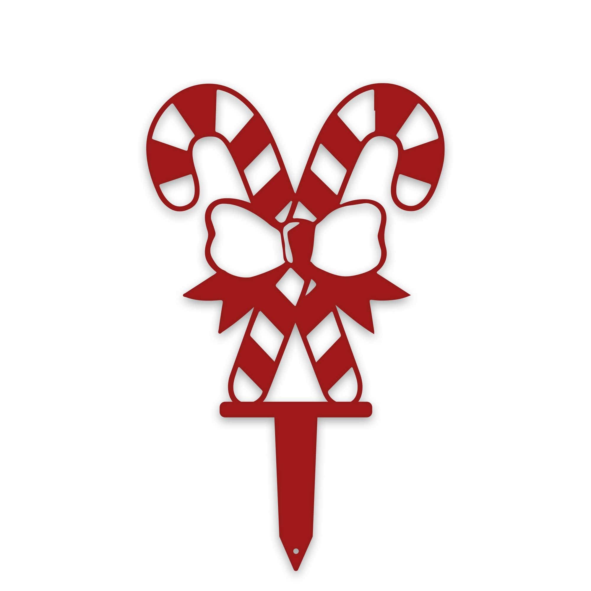 Double Candy Cane Stakes | Set of 3 Durable Outdoor Christmas Stakes for Festive Garden Decor