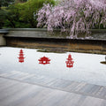 Set of 3 Zen Garden Pagoda Garden Stakes