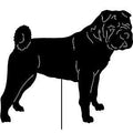 Shar Pei Garden Stake or Wall Hanging